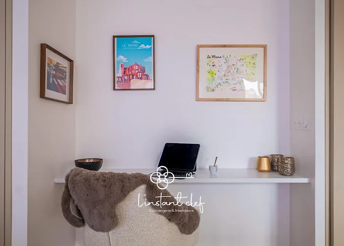 L'envol Chic - Parking Privé - Centre Du Mans Appartamento